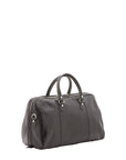 Borsa da viaggio unisex in vera pelle 100% cotone 4040-NERO Alessia Firenze