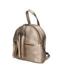 Morgana Damenrucksack aus echtem Leder, hergestellt in Italien, 16 x 17 x 5 cm