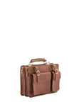 Borsa a mano unisex in vera pelle Made in Italy 4506-MARRONE Alessia Firenze
