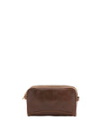 Pochette unisex in vera pelle Made in Italy 4401-TESTA DI MORO Alessia Firenze