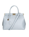 Eleonora Damenhandtasche aus echtem Leder, hergestellt in Italien, 26 x 35 x 16 cm
