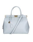 Aleria Borsa a mano da donna Vera pelle 8005-D92 CELESTE Chiara Ferretti