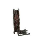 Nora Borsa a spalla da donna Vera pelle 540007-T.MORO DARK BROWN Chiara Ferretti