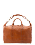 Borsa da viaggio unisex in vera pelle 100% cotone 4046-MIELE Alessia Firenze