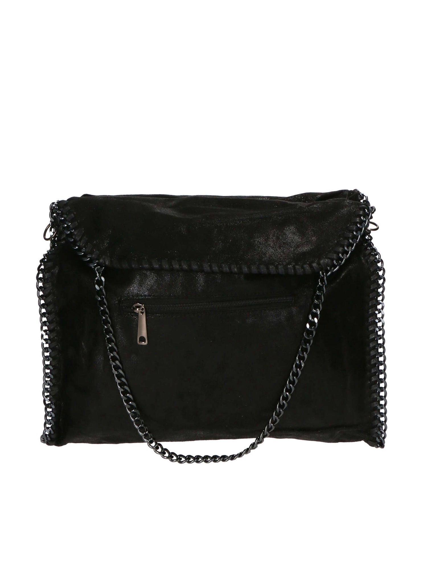 Willelmina Borsa a spalla da donna 100% PU Leather N-9606-NERO Chiara Ferretti