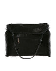 Willelmina Borsa a spalla da donna 100% PU Leather N-9606-NERO Chiara Ferretti