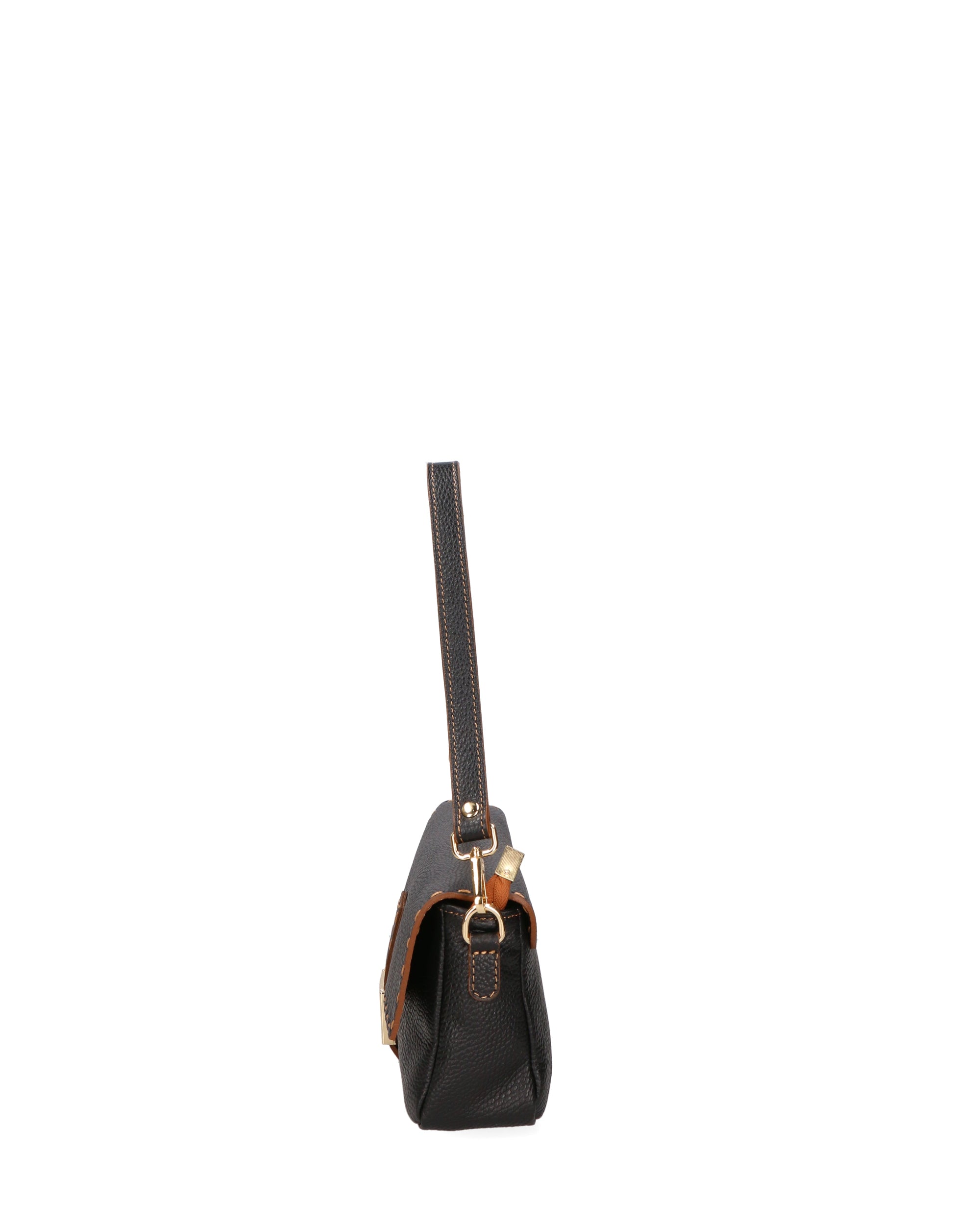 Wally Borsa a spalla da donna Vera pelle 06869-D28 NERO Chiara Ferretti