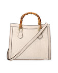 Aella Borsa a mano da donna Paglia e Vera Pelle 5097-148 BEIGE+D37 LATTE Chiara Ferretti