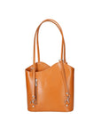 Fabiola Borsa a spalla da donna 100% pelle 9039-CUOIO COGNAC Chiara Ferretti