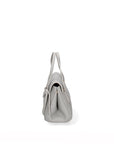 Silvana Pro Borsa a mano da donna Made in Italy Vera pelle 191942-GRIGIO Chiara Ferretti