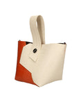 Ombretta Borsa a mano da donna Vera pelle 00643-C37+C35 BEIGE+ARANCIONE Chiara Ferretti