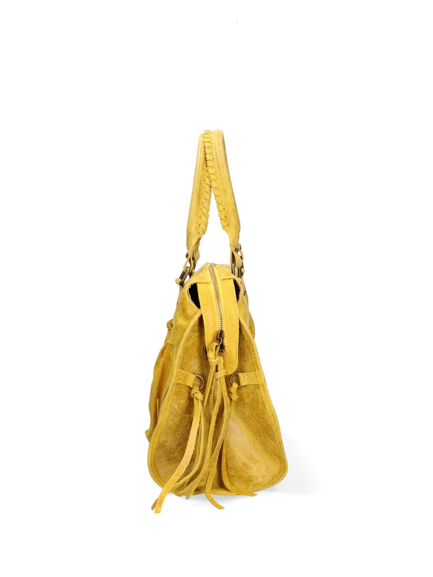 Elara Women's Shoulder Bag Genuine Leather 06090-018 MEDIUM GREY