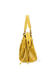 Elara Women's Shoulder Bag Genuine Leather 06090-018 MEDIUM GREY