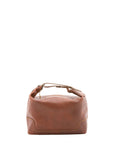 Borsa a mano unisex in vera pelle Made in Italy 4556-MARRONE Alessia Firenze