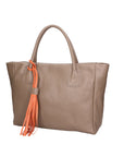 Rosalie Borsa a spalla da donna 100% pelle 06503-TAUPE Chiara Ferretti