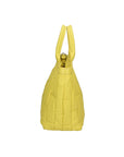 Ofelia Borsa a mano da donna Vera pelle SANEM 84-GIALLO Chiara Ferretti