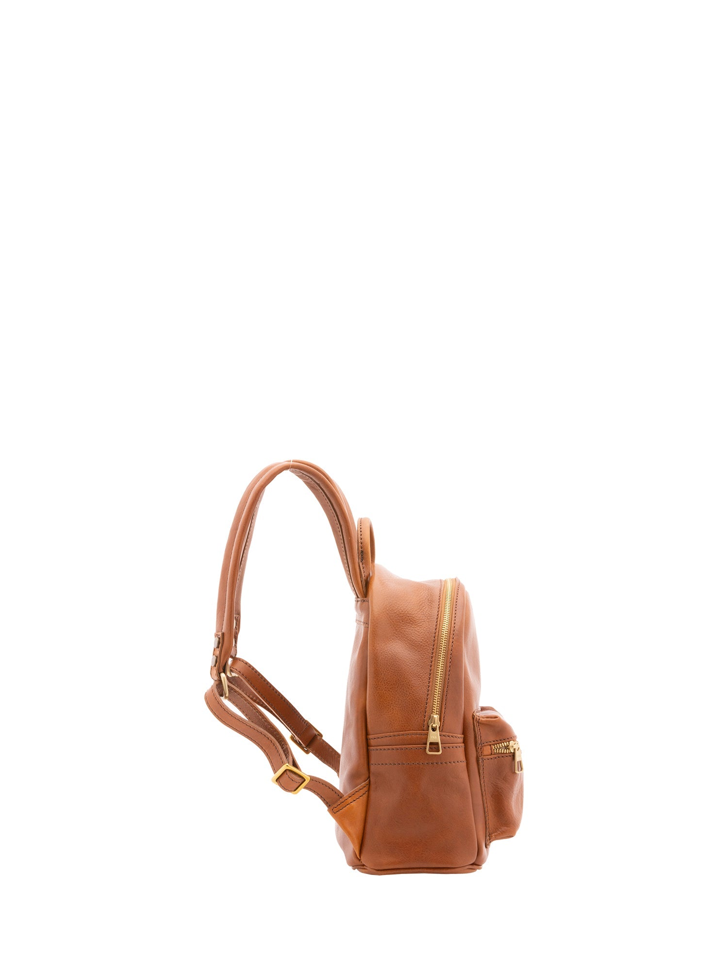 Zaino unisex in vera pelle 100% cotone 4460-MIELE Alessia Firenze