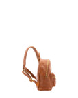 Zaino unisex in vera pelle 100% cotone 4460-MIELE Alessia Firenze
