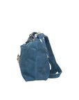 Embera Elite Borsa a tracolla donna Vera pelle scamosciata 8650-BLU Chiara Ferretti