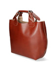 Ester Borsa a mano da donna 100% pelle 9007-MARRONE Chiara Ferretti