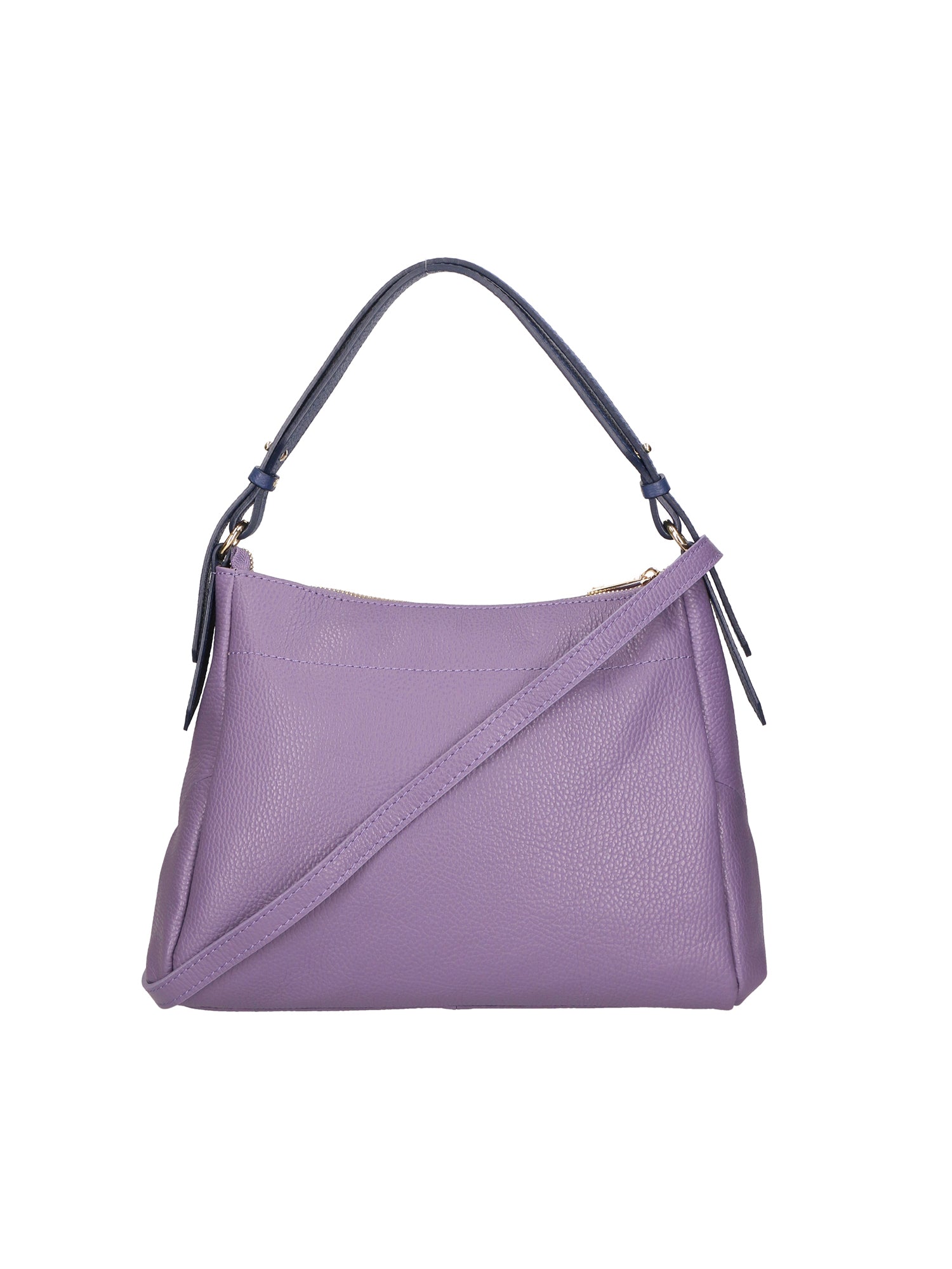 Vladimira Borsa a spalla da donna Vera pelle 06675-D87 VIOLET + D24 BLU Chiara Ferretti