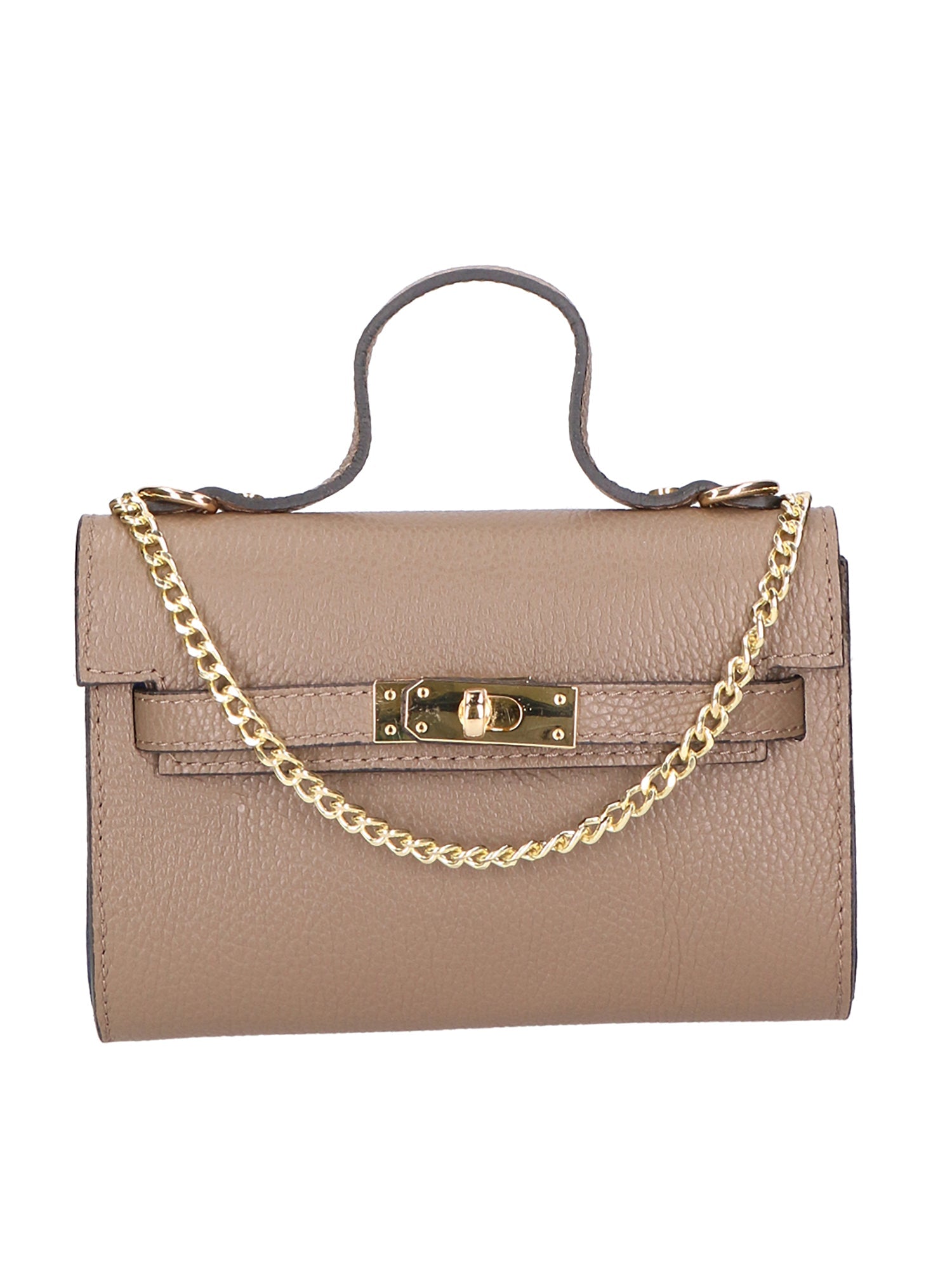 Uma Borsa a mano da donna Vera pelle 06525-D40 TAUPE Chiara Ferretti