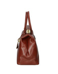 Federica Borsa a mano da donna Vera pelle 9106-MARRONE BROWN Chiara Ferretti