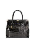 Delfina Borsa a mano da donna Vera pelle 7742-C28 NERO Chiara Ferretti