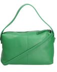Damenhandtasche aus echtem Leder, hergestellt in Italien, 29 x 23 x 17 cm