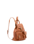 Zaino in vera pelle unisex Made in Italy 4030-MIELE Alessia Firenze