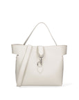 Damenhandtasche aus echtem Leder, hergestellt in Italien, 27 x 24 x 13 cm