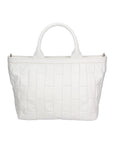 Ofelia Borsa a mano da donna Vera pelle SANEM 84-BIANCO Chiara Ferretti