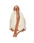 Erika Zaino da donna in vera pelle Casual 80072-BEIGE-CUOIO Chiara Ferretti