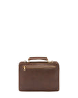 Borsa a mano unisex in vera pelle Made in Italy 4506-TESTA DI MORO Alessia Firenze