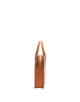 Borsa a mano unisex vera pelle Made in Italy 4454-MIELE Alessia Firenze