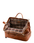 Borsa da viaggio unisex in vera pelle Made in Italy 4084-MIELE Alessia Firenze