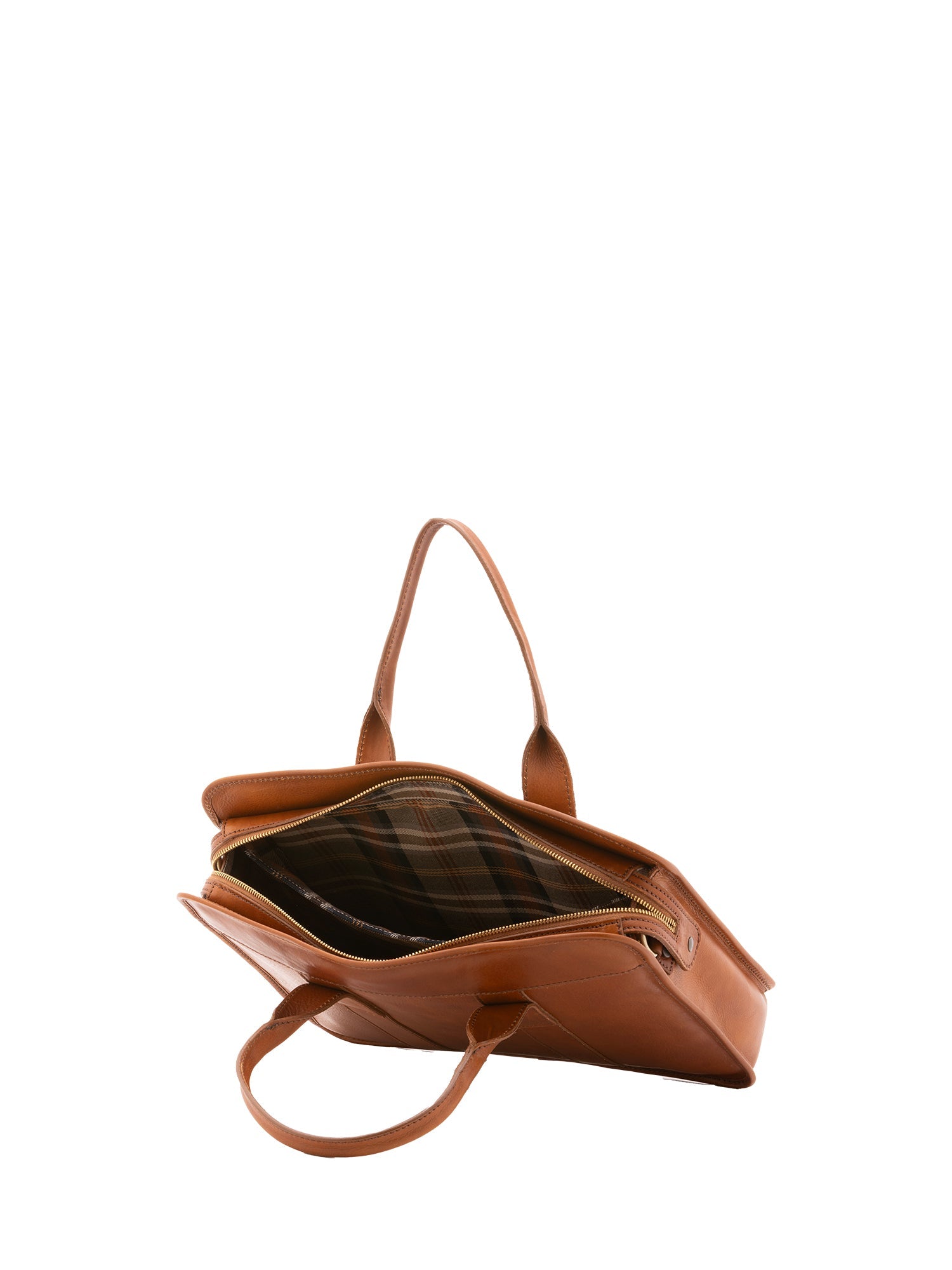 Borsa a mano unisex vera pelle Made in Italy 4454-MIELE Alessia Firenze