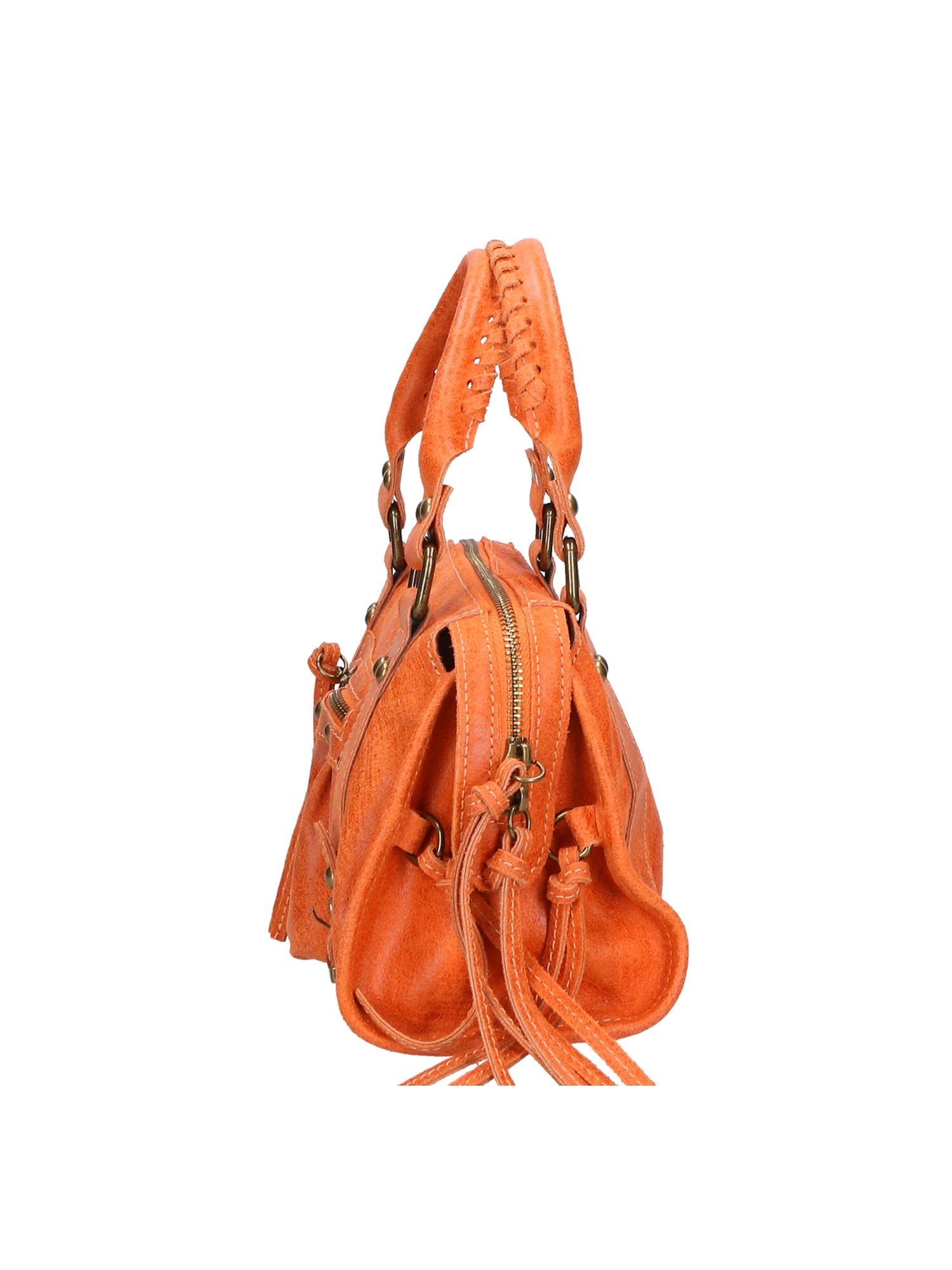 Erisia Borsa a spalla da donna Vera pelle 06091-ARANCIONE Chiara Ferretti