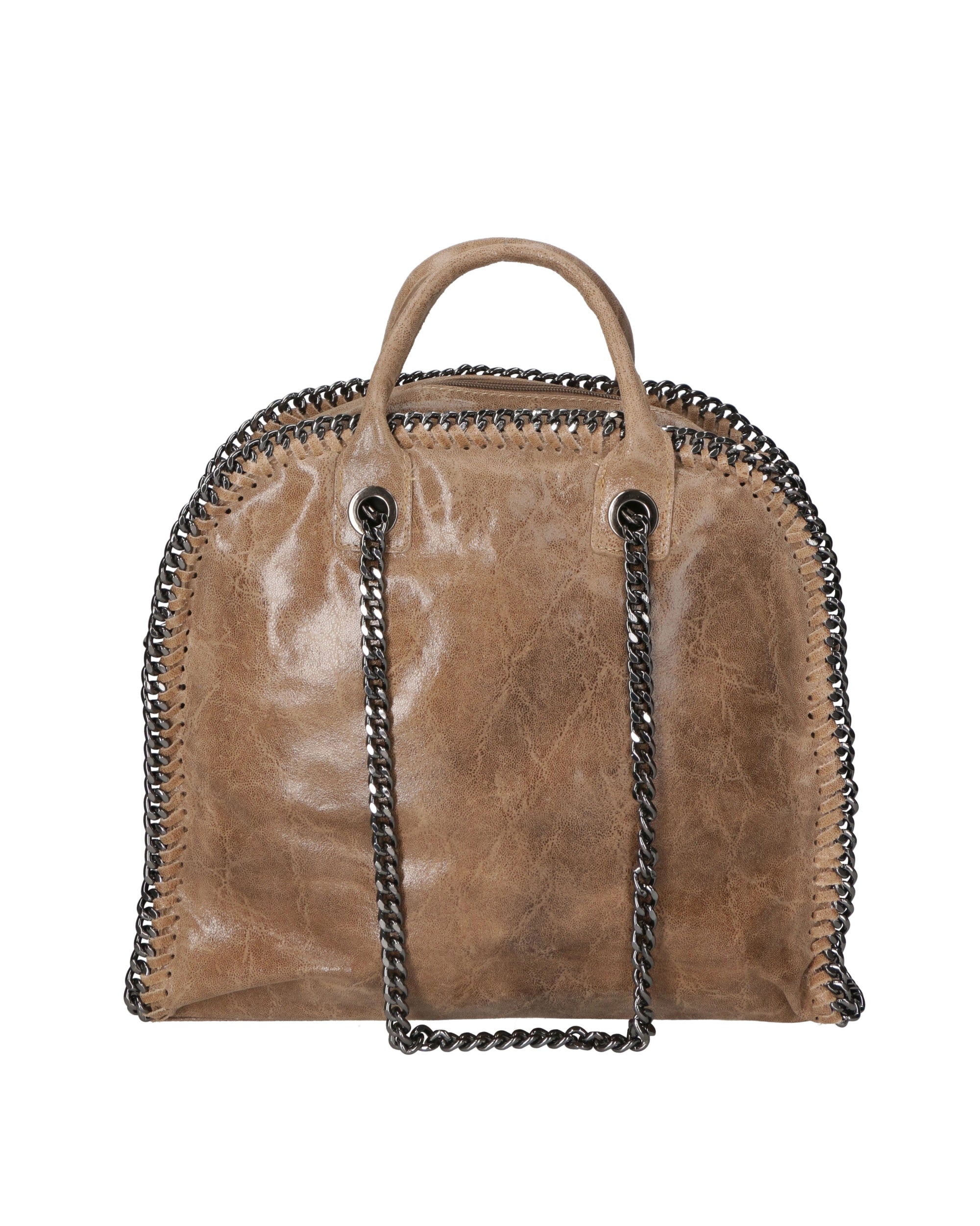 Erebea Borsa a mano da donna Vera pelle 80020-TAUPE Chiara Ferretti