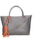 Rosalie Borsa a spalla da donna 100% pelle 06503-D27 GRIGIO SCURO Chiara Ferretti