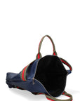 Varese Borsa a mano da donna Vera pelle 689746-D24 BLU JEANS - VERDE Chiara Ferretti