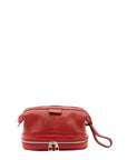Pochette unisex in vera pelle Made in Italy 4424-ROSSO Alessia Firenze