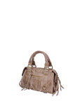 Erisia Borsa a spalla da donna Vera pelle 06091-009 TAUPE SCURO Chiara Ferretti