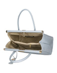 Eleonora Damenhandtasche aus echtem Leder, hergestellt in Italien, 26 x 35 x 16 cm