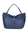 Sirma Borsa a mano da donna Vera pelle 06518-D24 BLU JEANS Chiara Ferretti