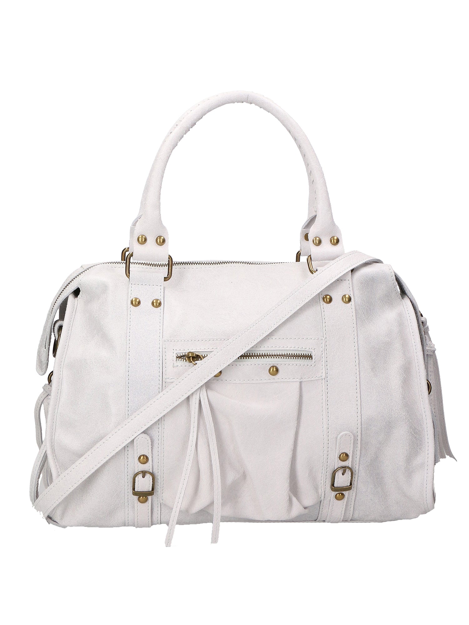 Elara Borsa a spalla da donna Vera pelle 06090-BIANCO Chiara Ferretti