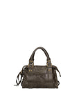 Erisia Borsa a spalla da donna Vera pelle 06091-049 VERDE MILITARE SCURO Chiara Ferretti