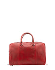 Borsa da viaggio unisex in vera pelle 100% cotone 4040-ROSSO Alessia Firenze