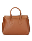 Ersilia Borsa a mano da donna Vera pelle 8092-D17 CUOIO SCURO DARK COGNAC Chiara Ferretti