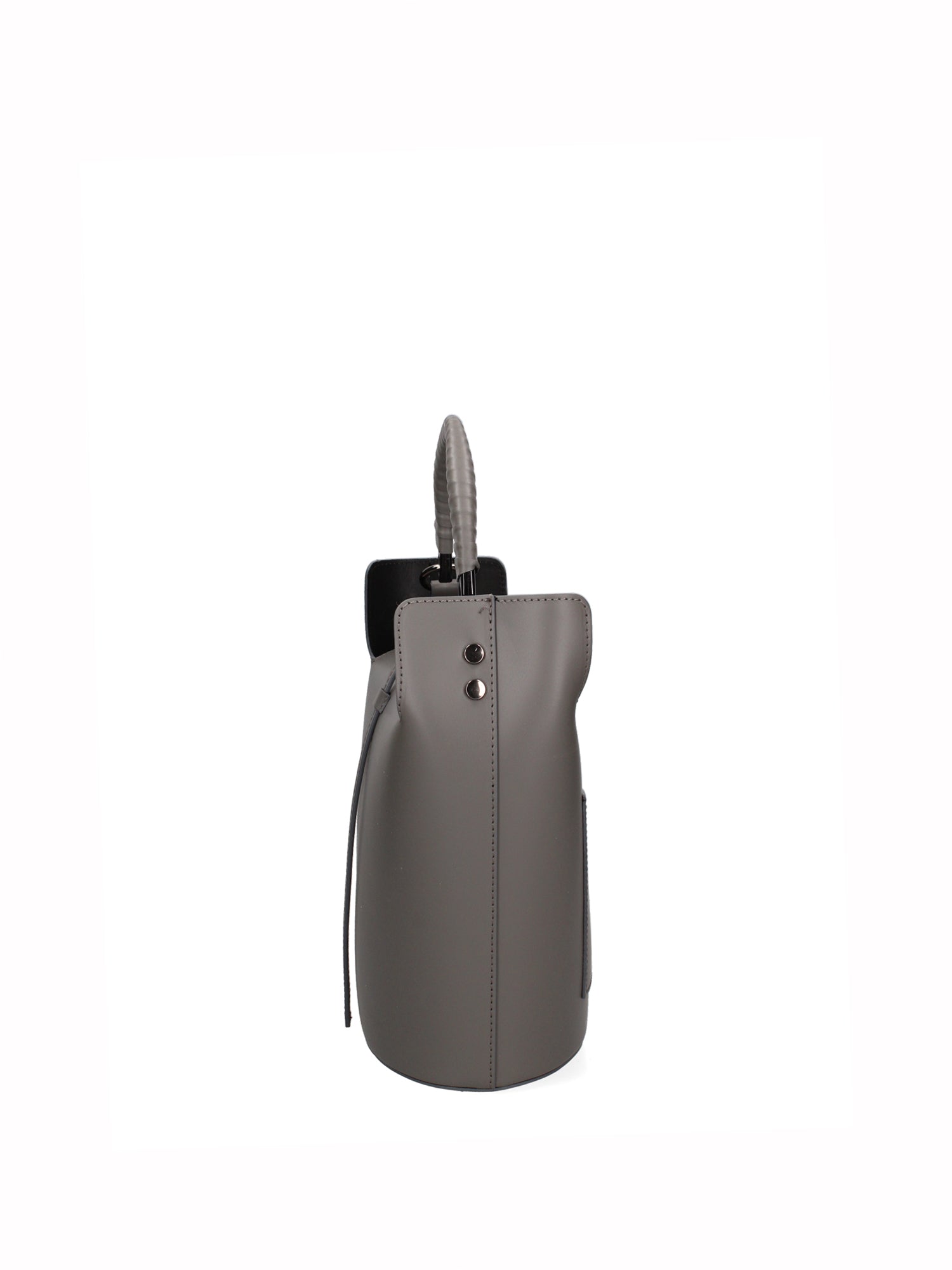 Seraphina Plus Borsa a secchiello da donna Vera pelle 6549-GRIGIO Chiara Ferretti
